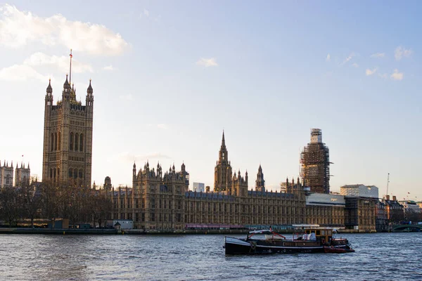 Fénykép Westminsterről Big Bennel Építés Alatt — Stock Fotó