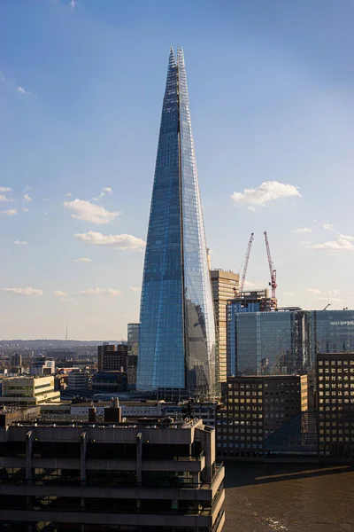 Foto Den Vackra Byggnaden Skärvan London Solig Dag — Stockfoto