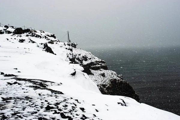 冬季冰岛景观的照片 — 图库照片