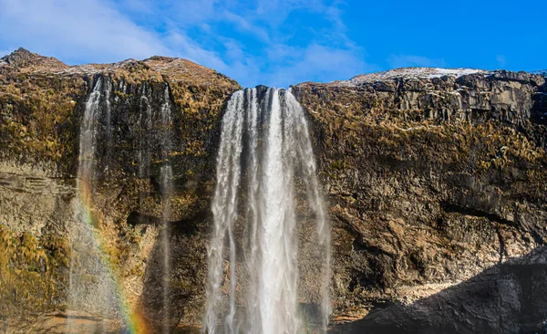Foto Uma Cachoeira Impressionante Islândia — Fotografia de Stock