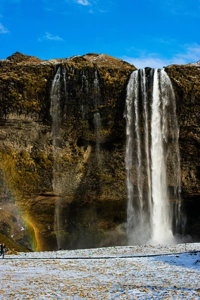 Foto Ett Imponerande Vattenfall Island — Stockfoto