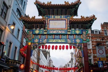 Fotoğraf: Londra 'da Çin Mahallesi' nin kapısı.