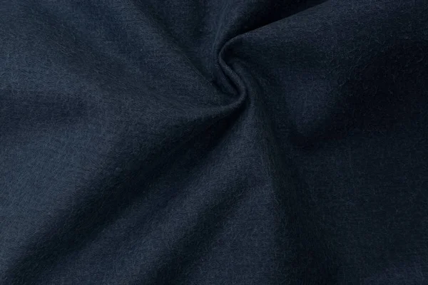 Tecido Feltro Azul Escuro Pálido Tecido Para Fundo — Fotografia de Stock