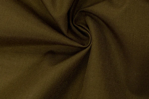Textur Cool Polyesterväv Bakgrund Senap Färg Textil — Stockfoto