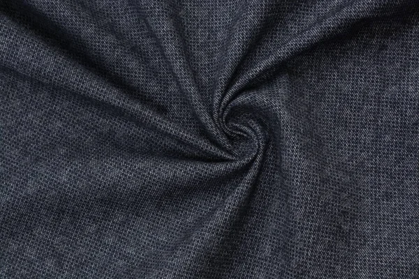 Mörkblå Tweed Konsistens Grå Ull Mönster Texturerat Salt Och Peppar — Stockfoto