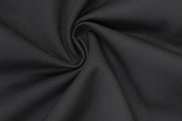 Gray Wavy Denim Fabric Texture Backdrop Background — Stock Photo, Image