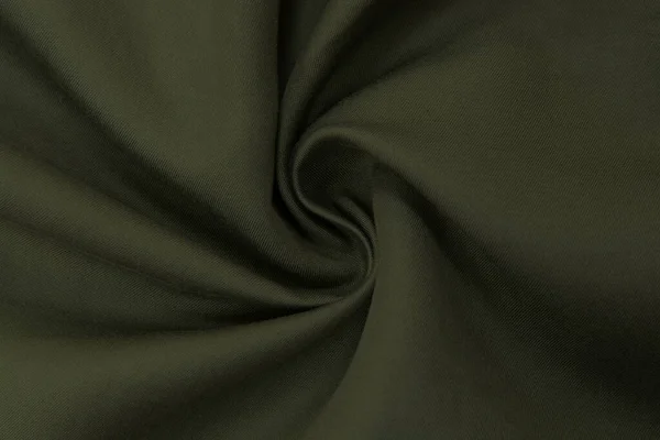Bataklık grunge yün kumaş arka planı. Bataklık renginde sentetik kumaş, arka plan. Yeşil tuval
