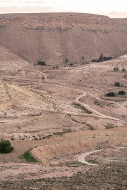 Tunisia 'daki djebel dahar, Chenini, douiret, germasa