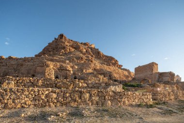 Tunisia 'daki djebel dahar, Chenini, douiret, germasa
