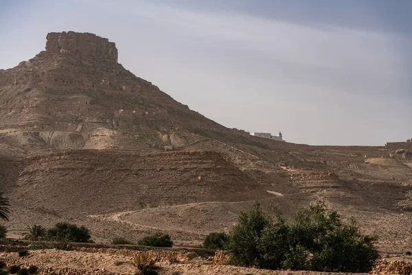 Djebel Dahar Tunéziában Chenini Douiret Germassa — Stock Fotó