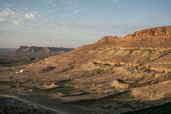 Der Djebel Dahar Thunisien Chenini Douiret Germassa — Stockfoto