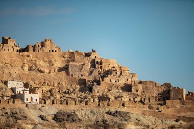 Tunisia 'daki djebel dahar, Chenini, douiret, germasa