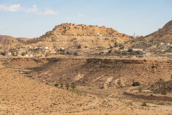 Der Djebel Dahar Thunisien Chenini Douiret Germassa — Stockfoto