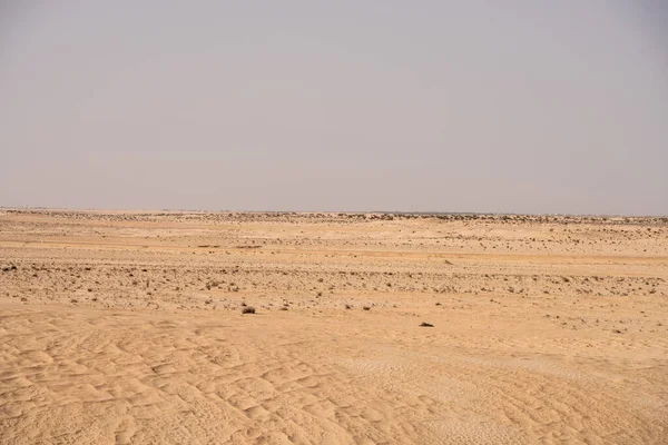 撒哈拉沙漠中美丽的沙丘 突尼斯Douz附近 — 图库照片