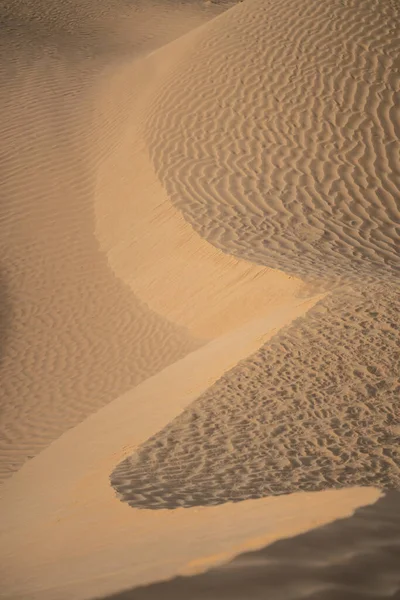 Belle Dune Sabbia Nel Deserto Del Sahara Vicino Douz Tunisia — Foto Stock