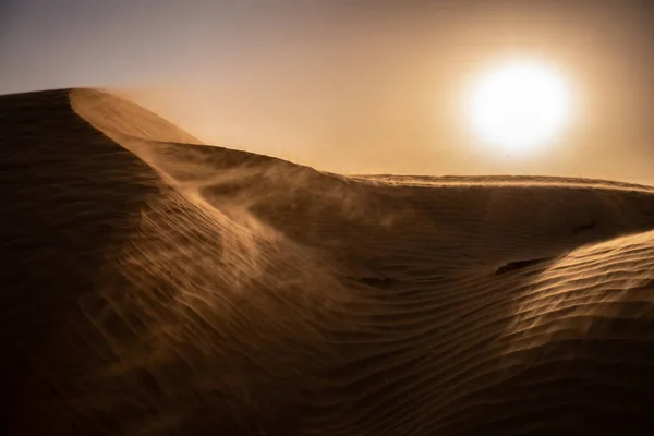 Willkommen Tunesien Ksar Ghilane Und Die Sahara — Stockfoto