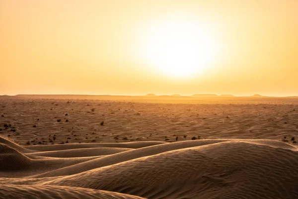 Добро Пожаловать Южную Тунис Ksar Ghilane Начало Пустыни Сахара — стоковое фото