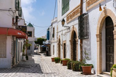 Tunus 'a hoş geldiniz. Mahdia, doğu yakası şehri. 
