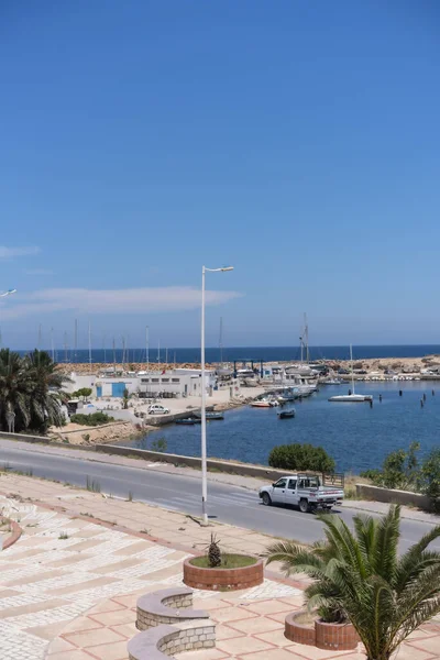 Doğu Tunus Kıyılarına Hoş Geldiniz Manastır — Stok fotoğraf