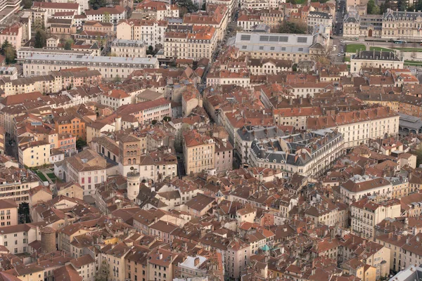 View and detail of grenoble from the Bastille