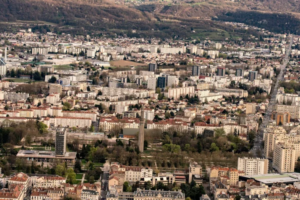 Vue Détail Grenoble Depuis Colline — Photo