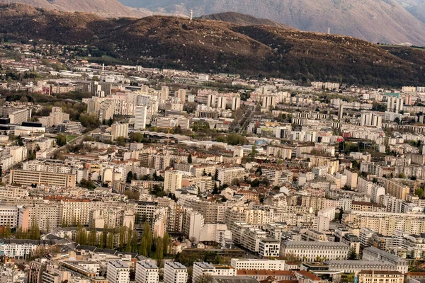 Vue Détail Grenoble Depuis Colline — Photo