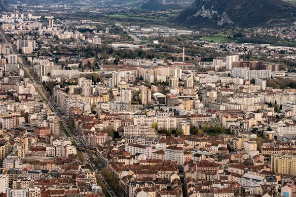 Utsikt Och Detalj Grenoble Från Kullen — Stockfoto