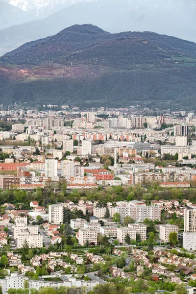 Tepeden Grenoble Görünümü — Stok fotoğraf