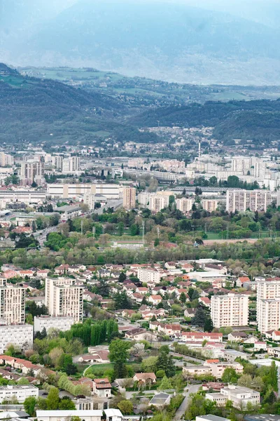 Zicht Grenoble Vanaf Heuvel — Stockfoto