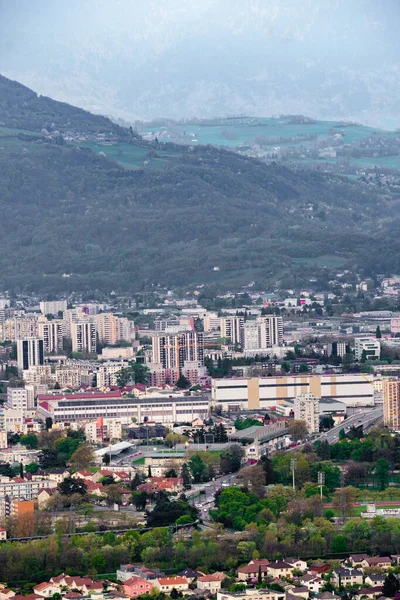 Tepeden Grenoble Görünümü — Stok fotoğraf