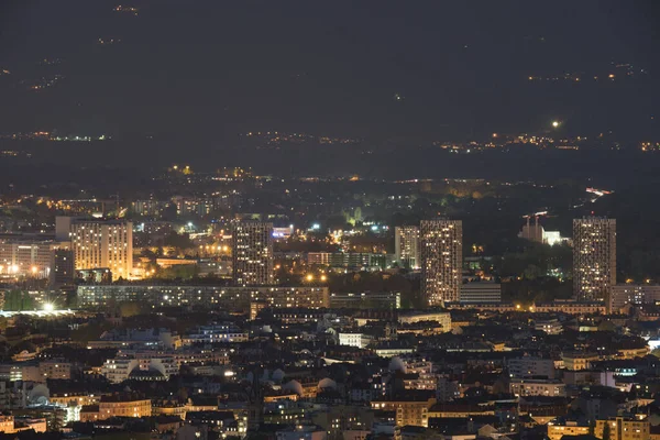 Vista Paisaje Nocturno Granola Desde Colina — Foto de Stock