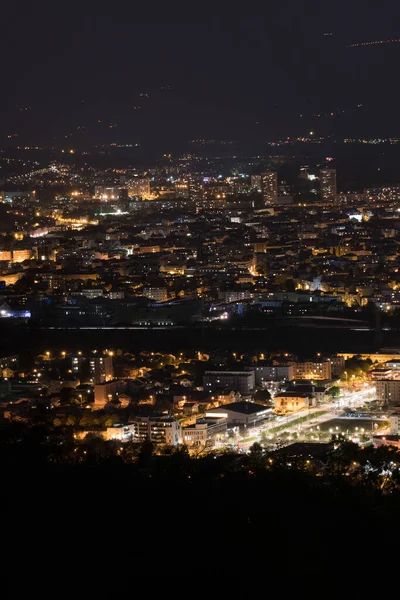 Nightscape View Grenoble Hill — Stock Photo, Image