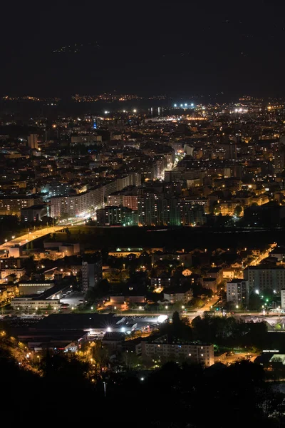 Night View Grenoble — Stock Photo, Image
