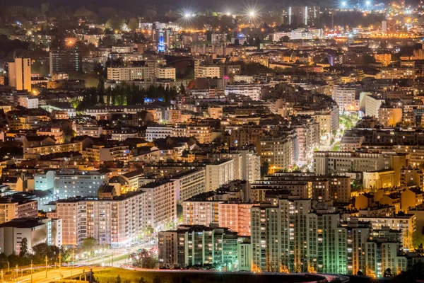 从山上俯瞰妖怪的夜景 — 图库照片