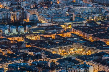Bastille 'den Grenoble' un Nightscape 'i