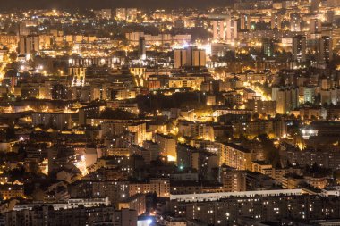 Bastille 'den Grenoble' un Nightscape 'i