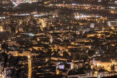 Bastille 'den Grenoble' un Nightscape 'i