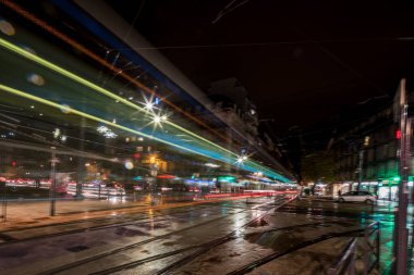 Grenoble 'ın gece görüntüsü