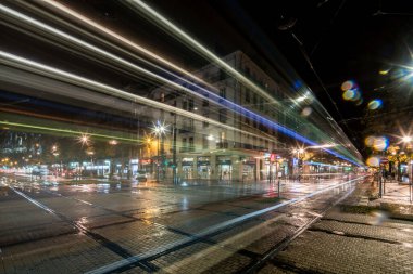 Grenoble 'ın gece görüntüsü