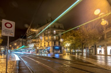 Grenoble 'ın gece görüntüsü