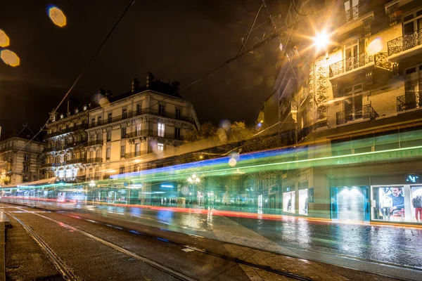 Noční Pohled Grenoble — Stock fotografie