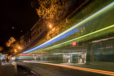 Grenoble 'ın gece görüntüsü