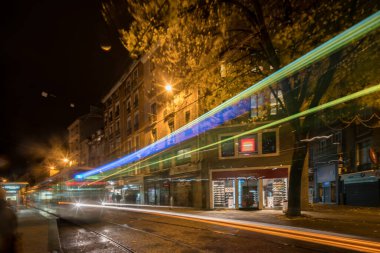 Grenoble 'ın gece görüntüsü