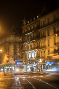 Grenoble 'ın gece görüntüsü