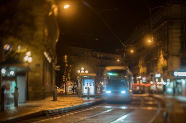 Grenoble 'ın gece görüntüsü