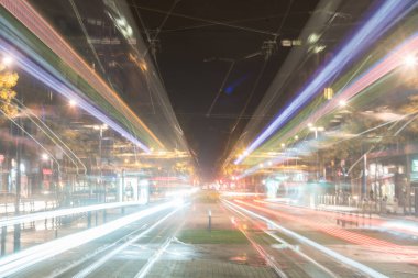 Grenoble 'ın gece görüntüsü