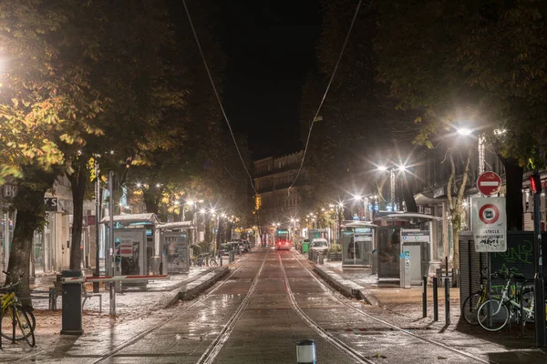 Noční Pohled Grenoble — Stock fotografie