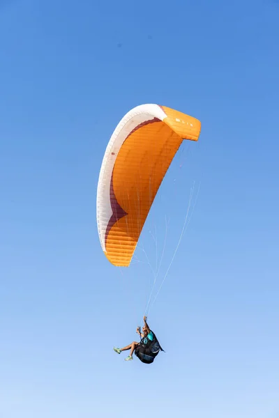 Paragliding North Tunisia Cap Angela — Stock Photo, Image
