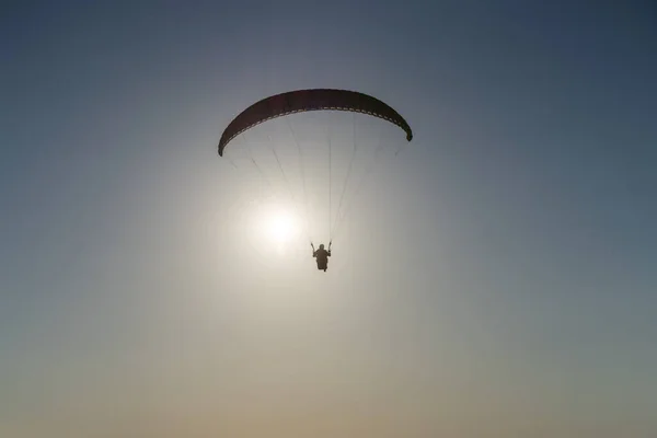 Paragliding North Tunisia Cap Angela — Stock Photo, Image