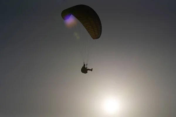 Coucher Soleil Parapente Dans Nord Tunisie Cap Angela — Photo